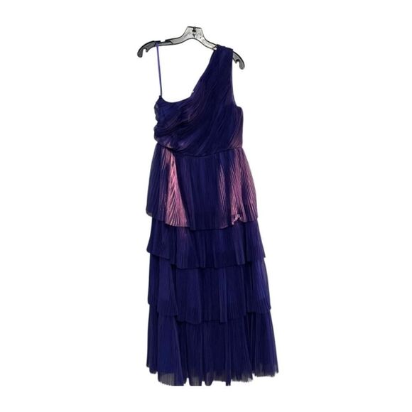 Hutch Xala One Shoulder Tiered Tulle Maxi Dress Size 6 Formal Party Cocktail - Picture 8 of 8